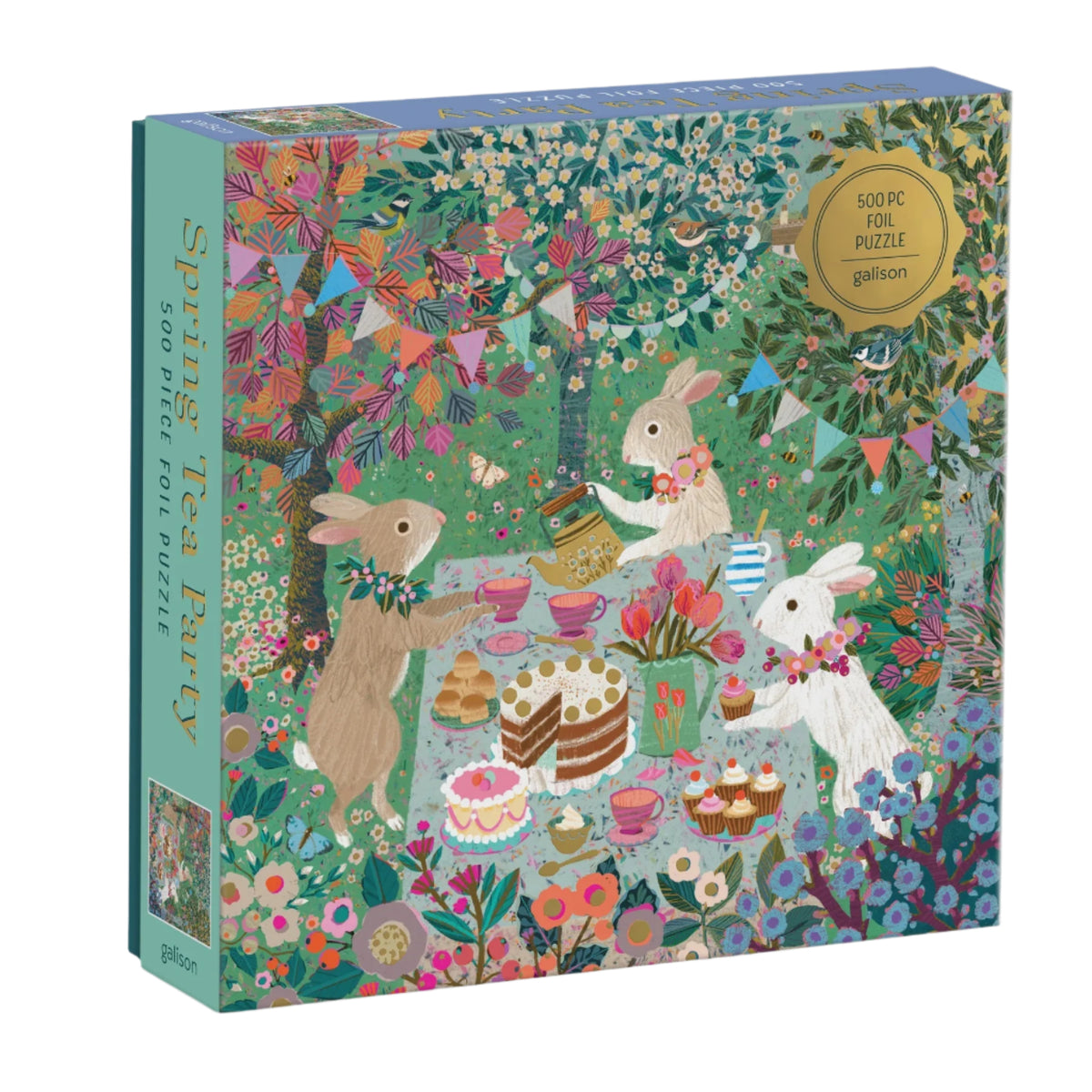 Galison Spring Tea Party Puzzle 500pc
