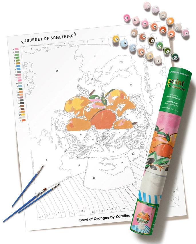 Paint by Numbers - Bowl of Oranges