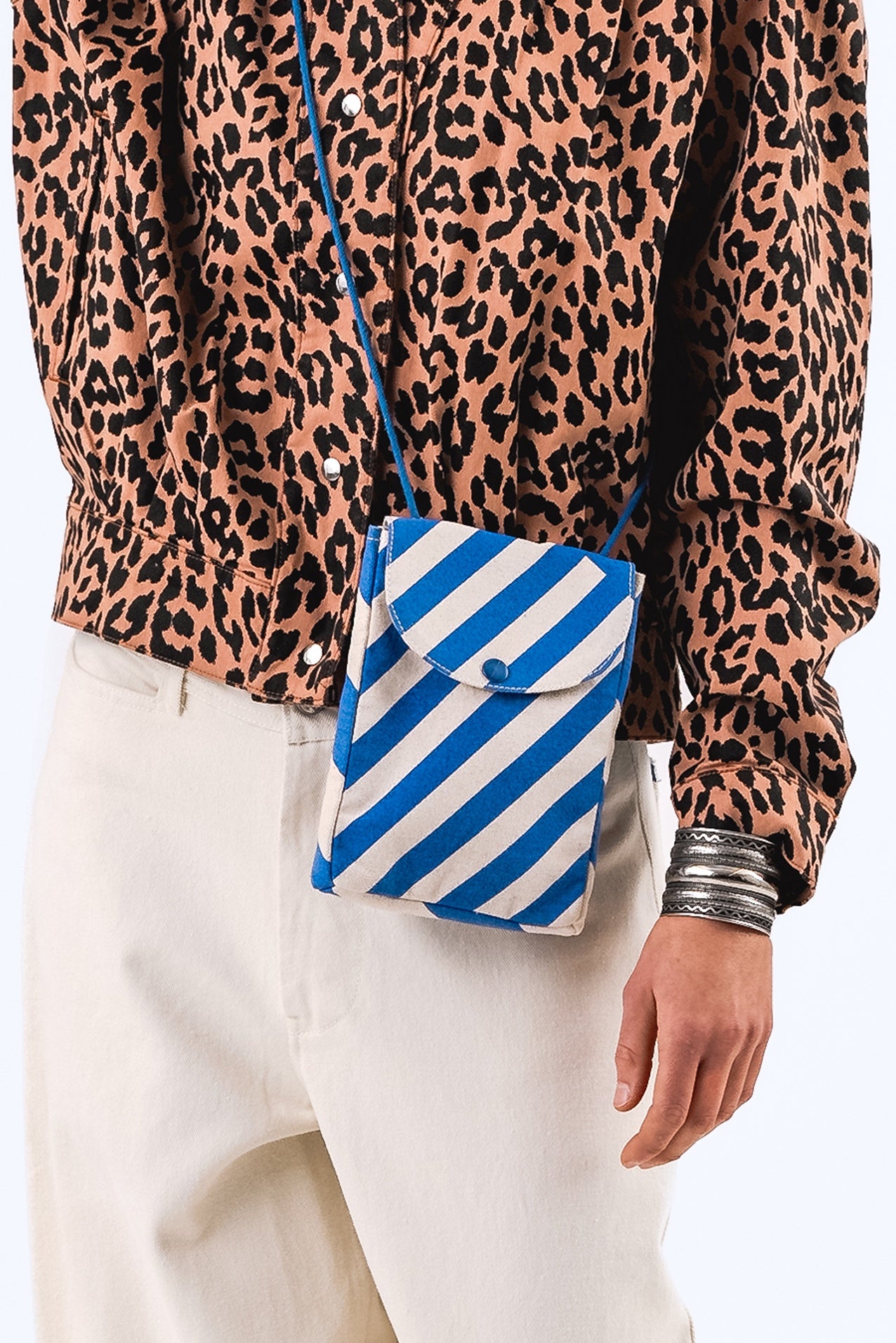 Lollys Laundry Bay Small Bag - Blue Stripe