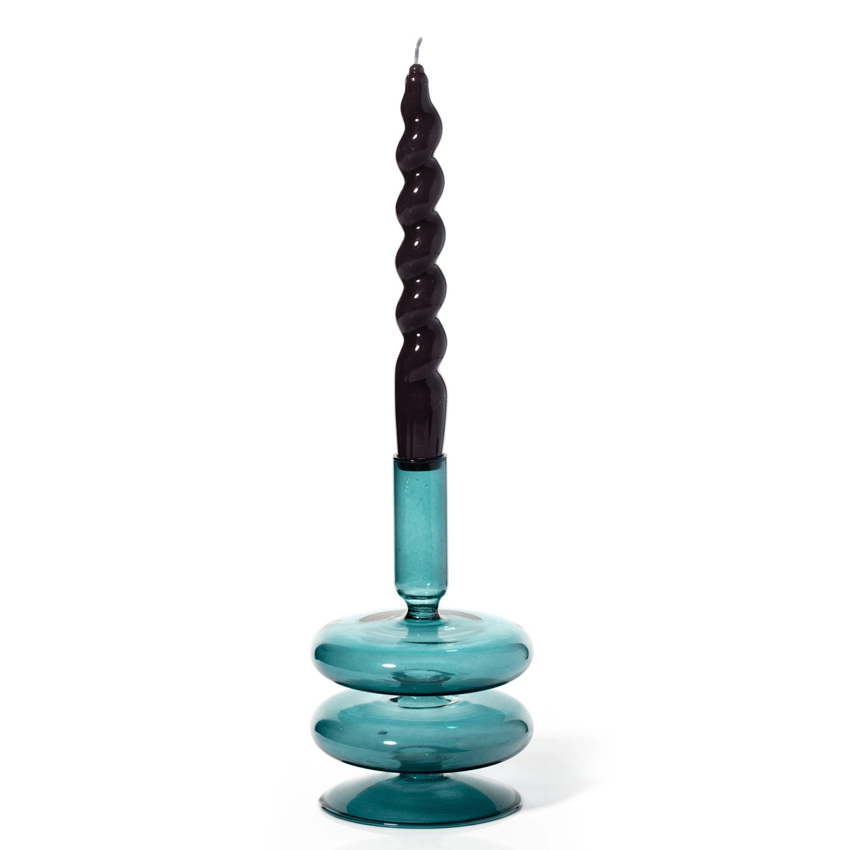 Maegen Candle Holder - Ocean Teal
