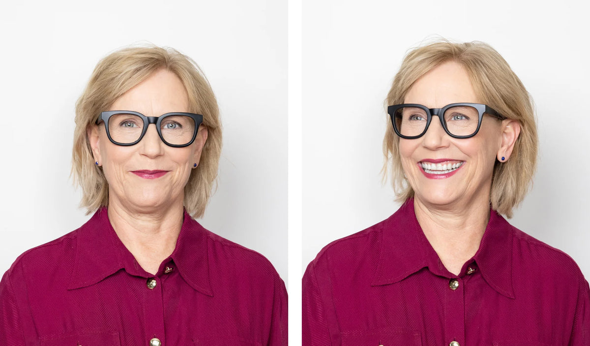 Vital Joss Reading Glasses - Matt Black