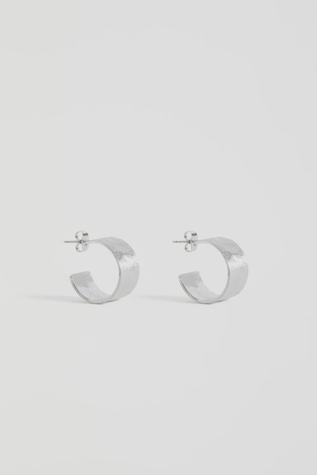 Elk Gild Hoop Earring - Silver