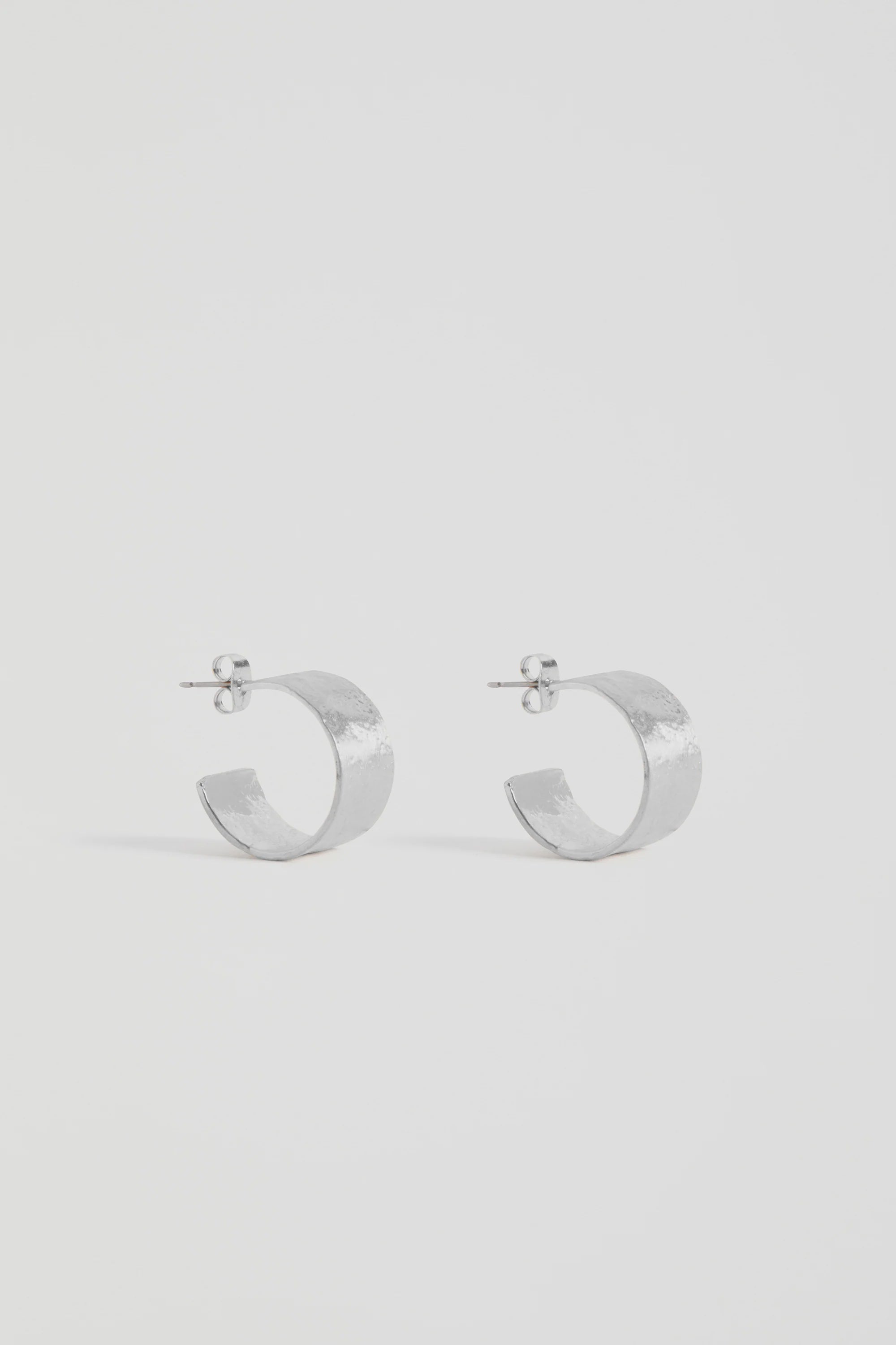 Elk Gild Hoop Earring - Silver