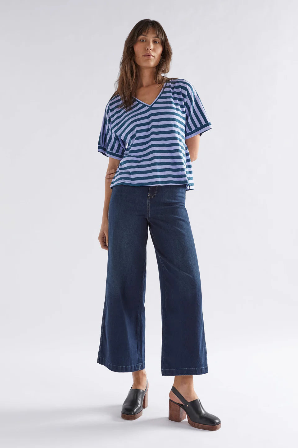 Elk Seter Tee - Peacock / Haze