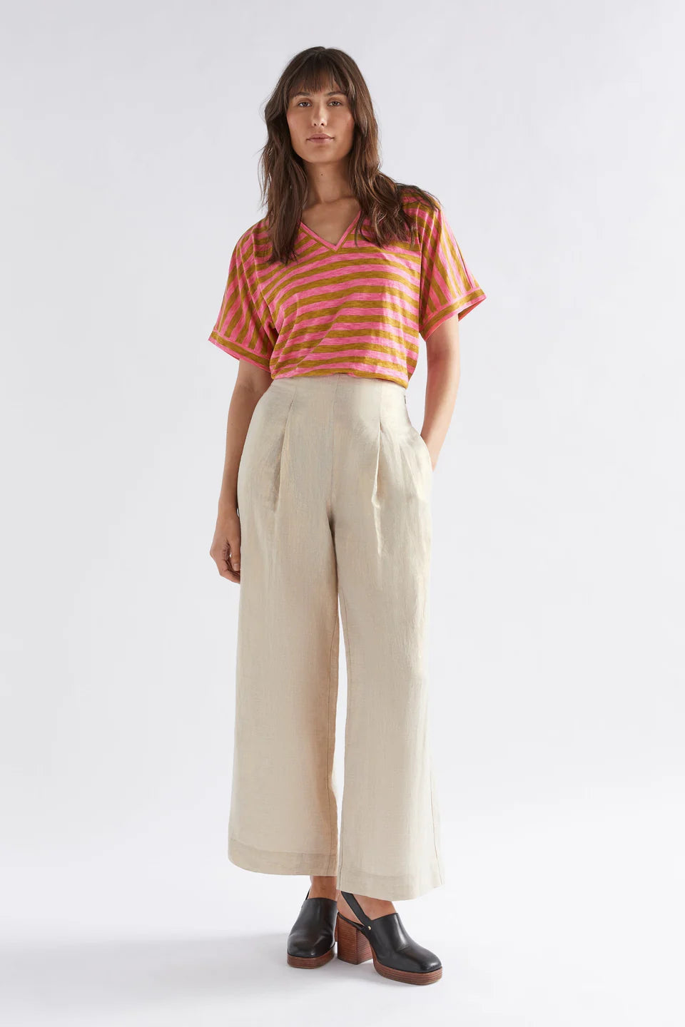 Elk Seter Tee - Honey Gold / Pink