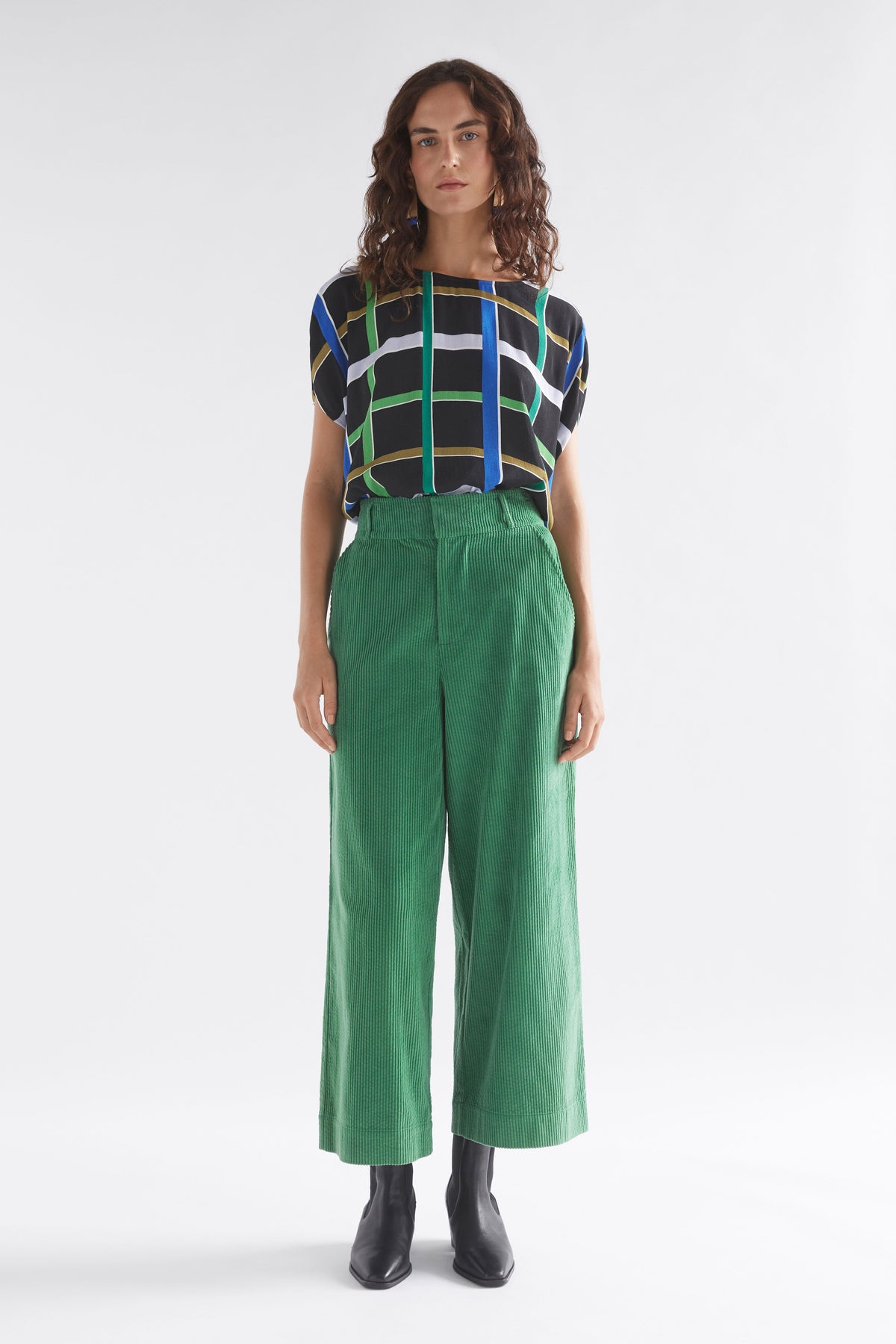 Elk Rhes Cord Pant - Sea Green