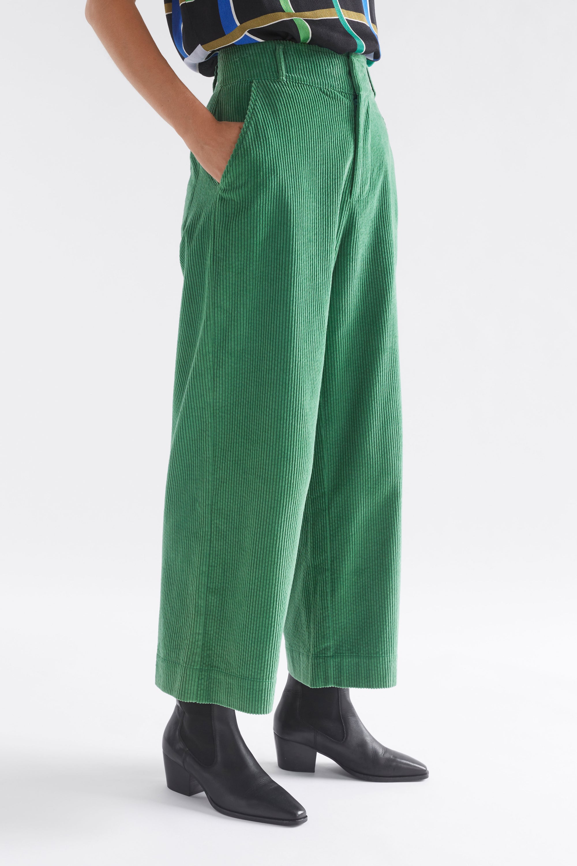 Elk Rhes Cord Pant - Sea Green