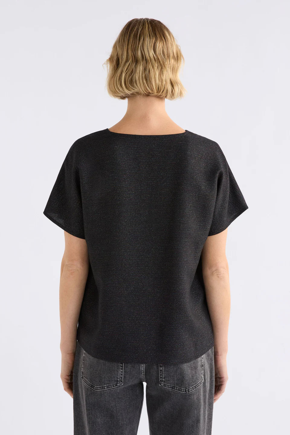Elk Tulle Top - Black Mutli Metallic