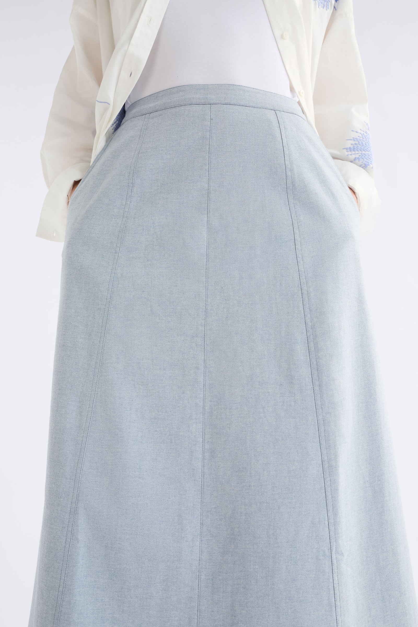 Elk Hanning Skirt - Light Wash
