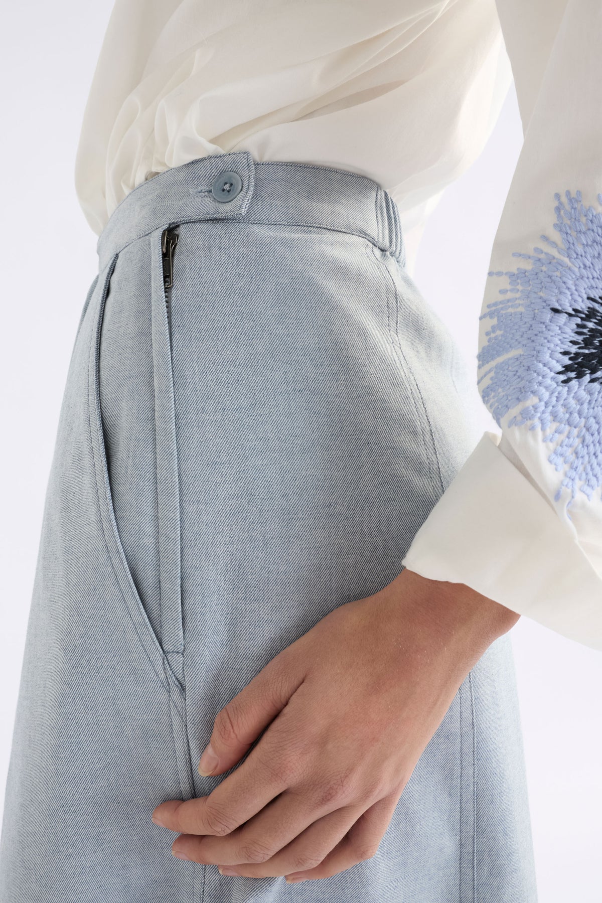 Elk Hanning Skirt - Light Wash