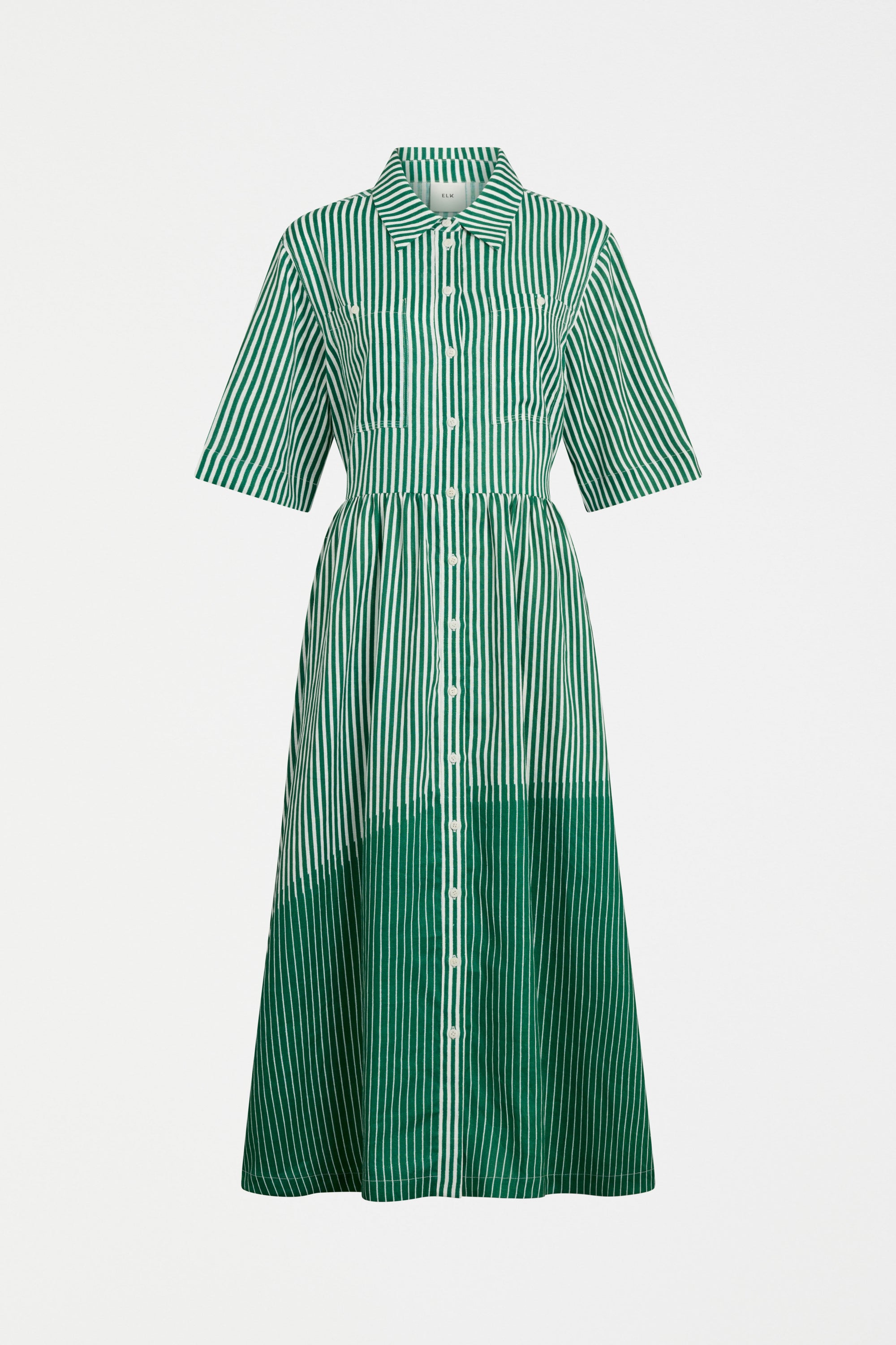 Elk Llinen Long Dress - Ortler Print