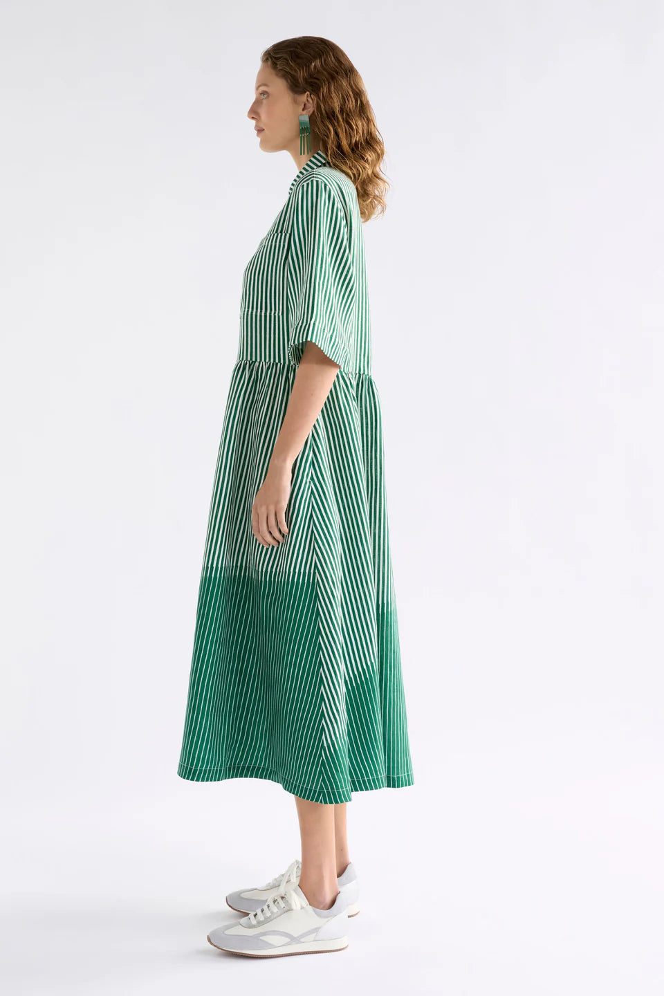 Elk Llinen Long Dress - Ortler Print