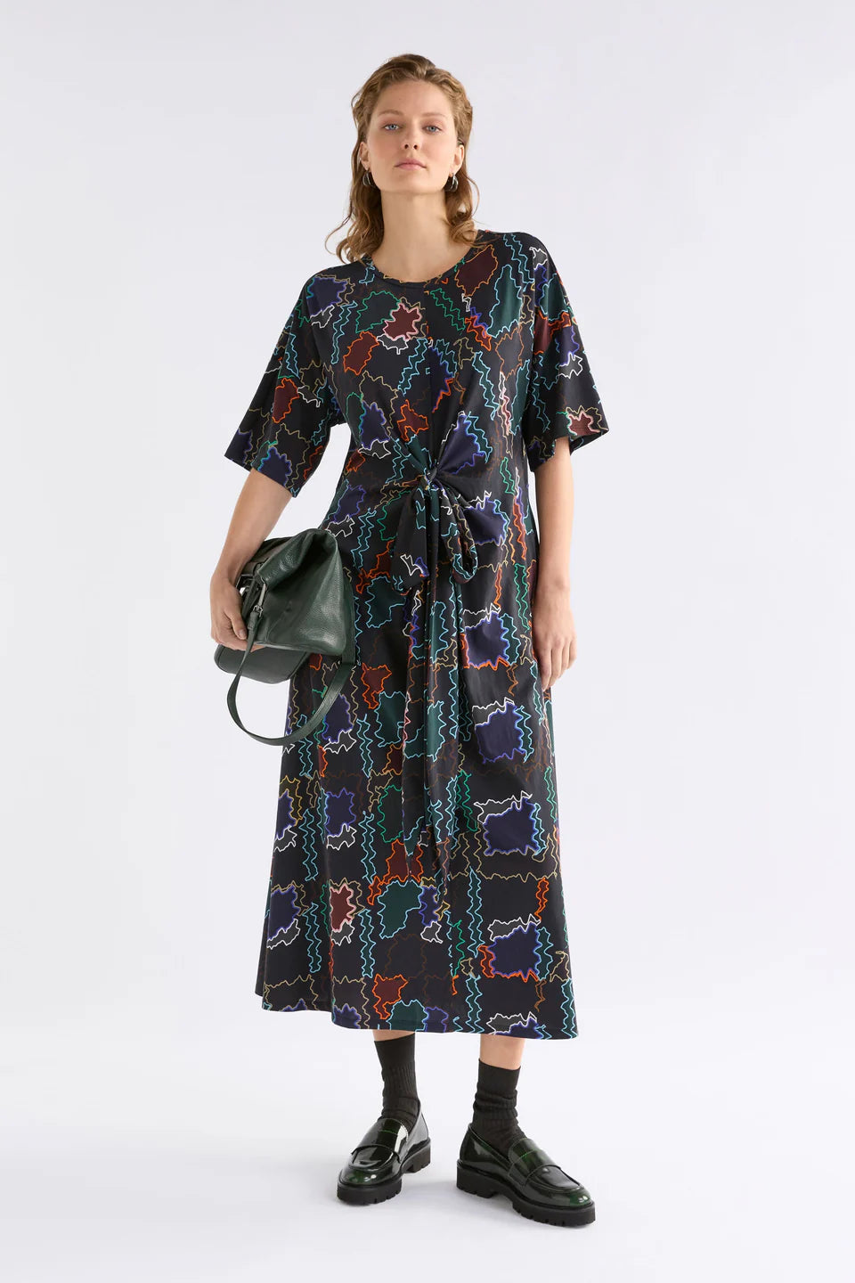 Elk Kihte Tshirt Dress - Suma Line Print