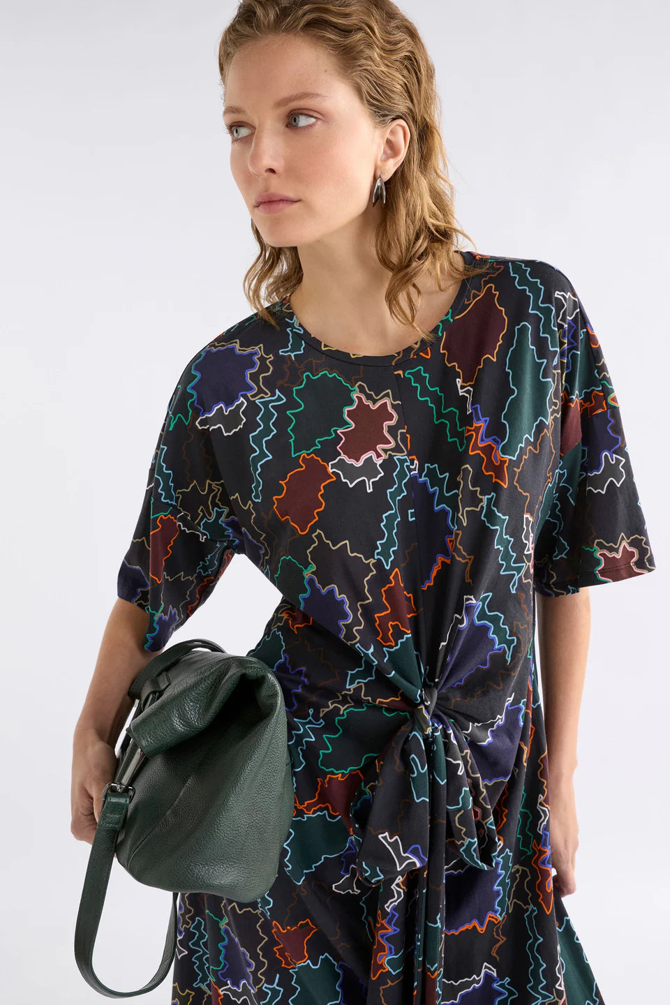 Elk Kihte Tshirt Dress - Suma Line Print