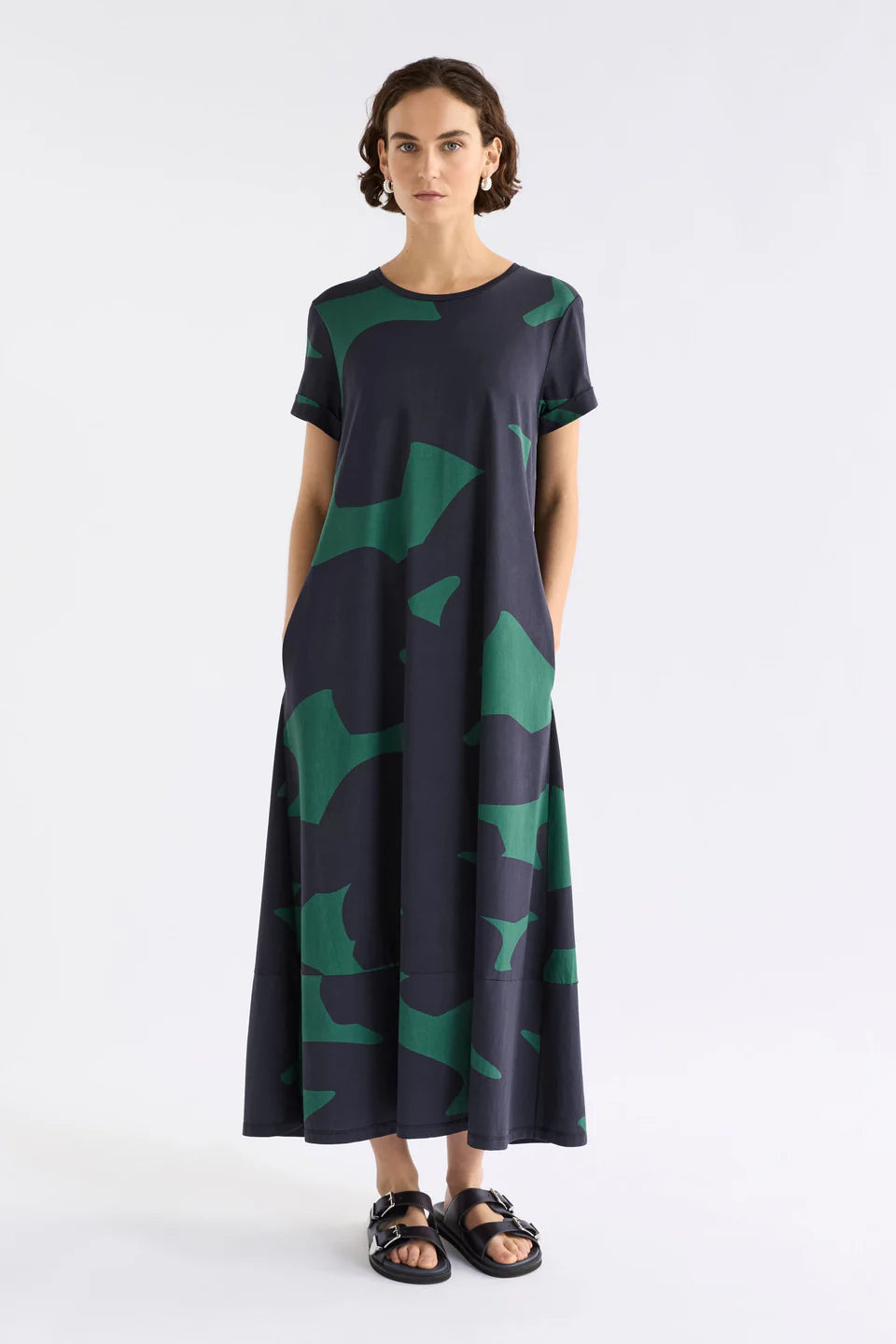 Elk Haki Dress - Teal Tera