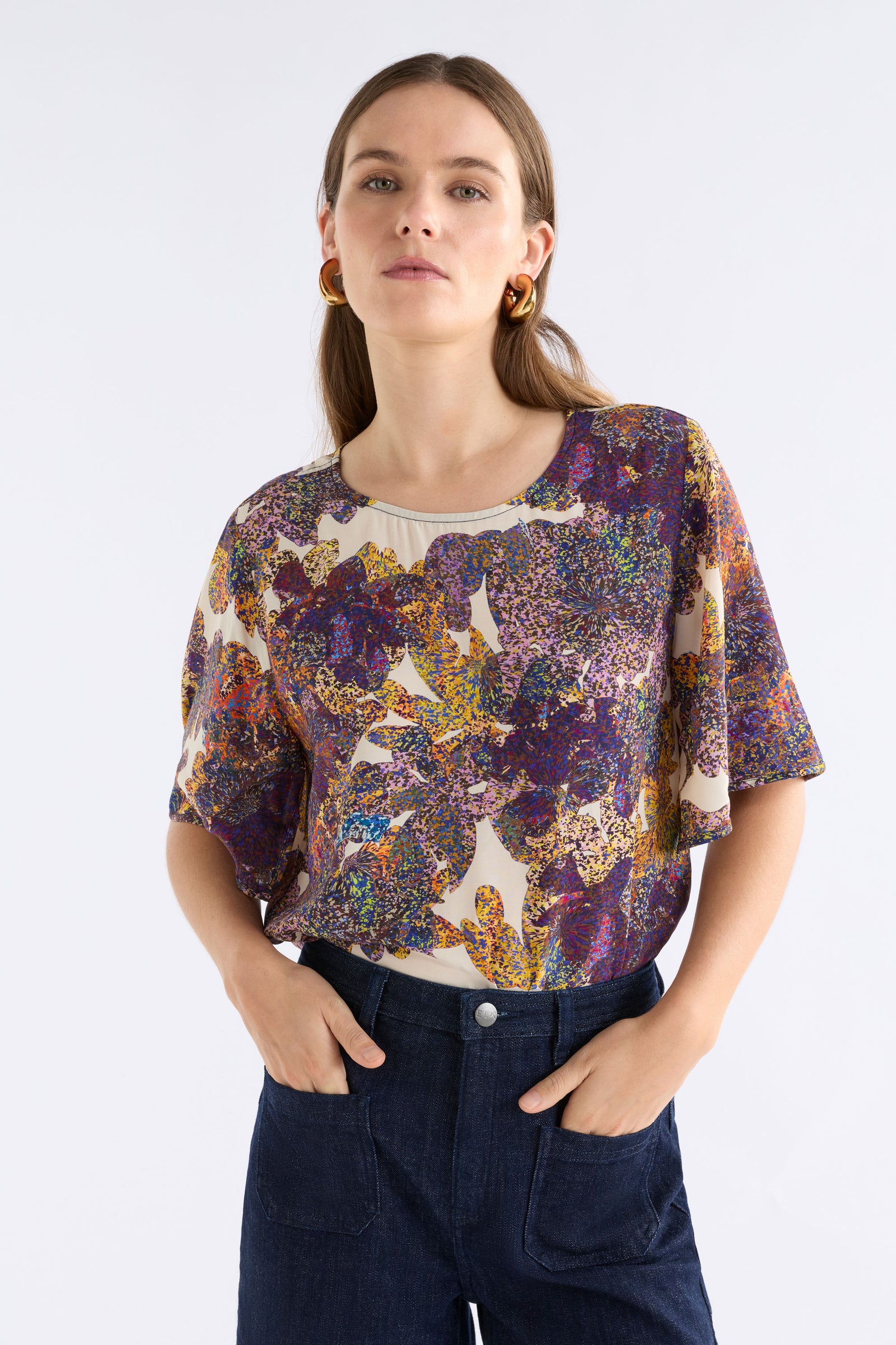 Elk Aube Top - Lantis Print