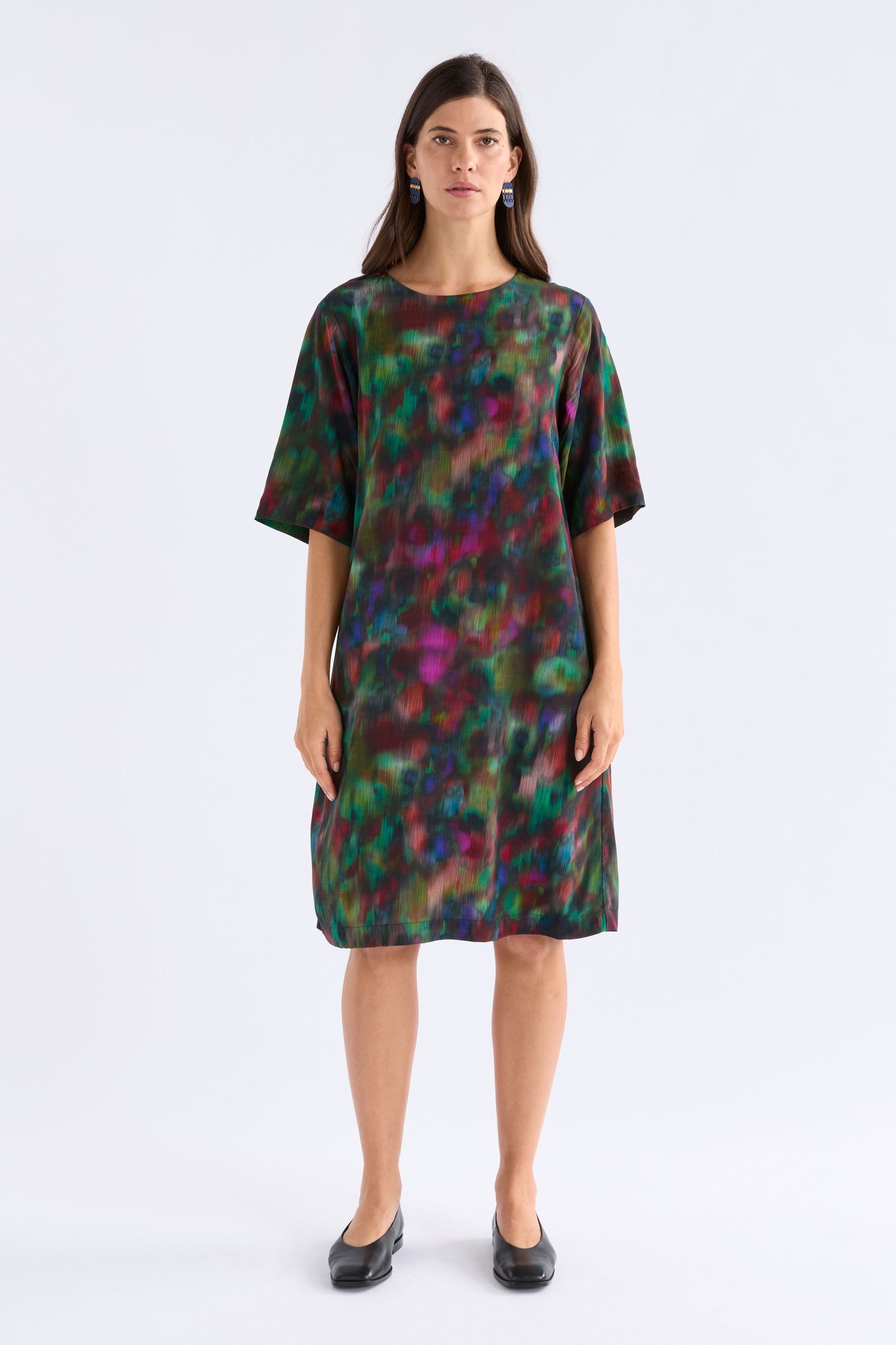 Elk Brunnen Dress - Jord Print