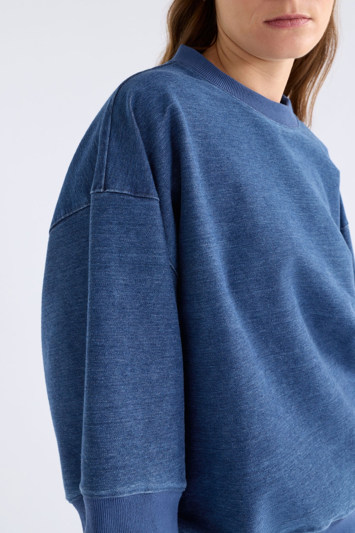 Elk Enfeld Tee - Mid Blue Wash