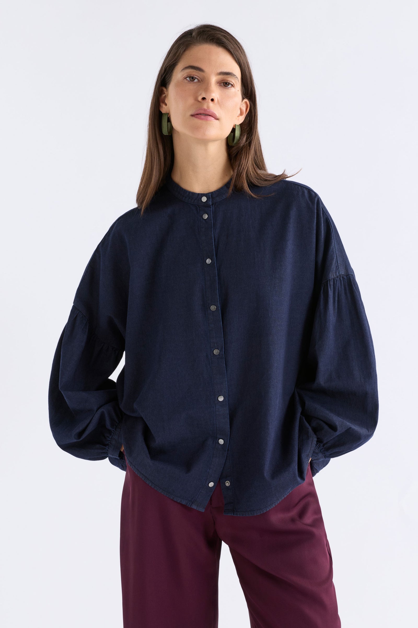Elk Albez Shirt - Dark Blue Denim