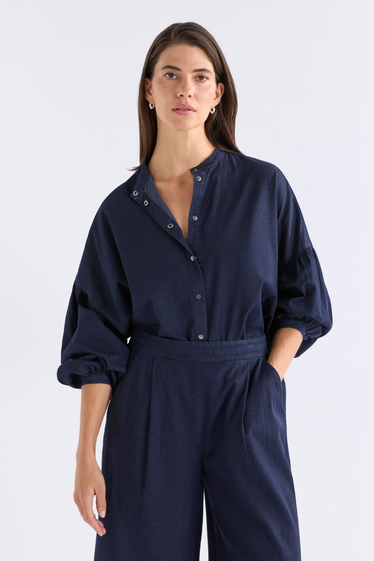 Elk Albez Shirt - Dark Blue Denim
