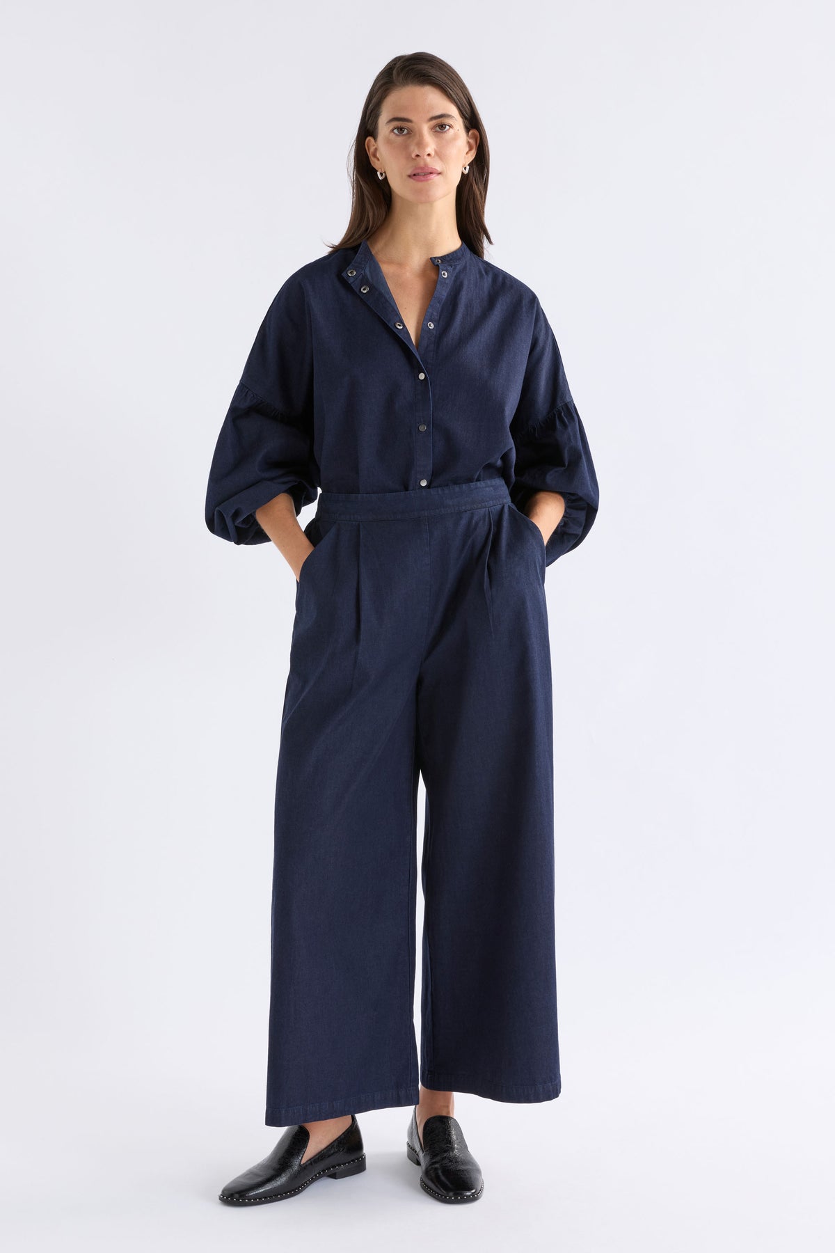 Elk Albez Shirt - Dark Blue Denim