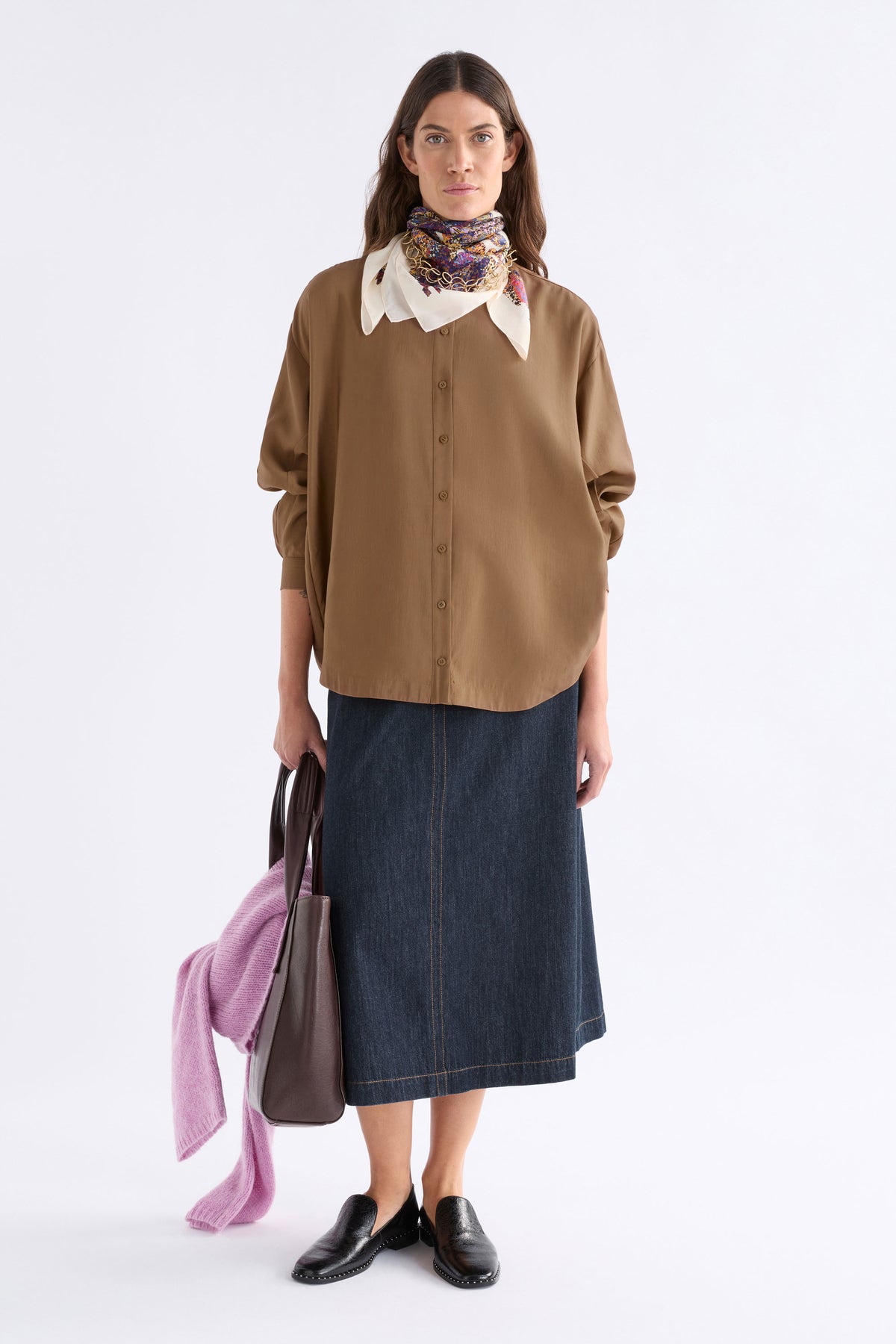 Elk Ahren Shirt - Dark Toffee