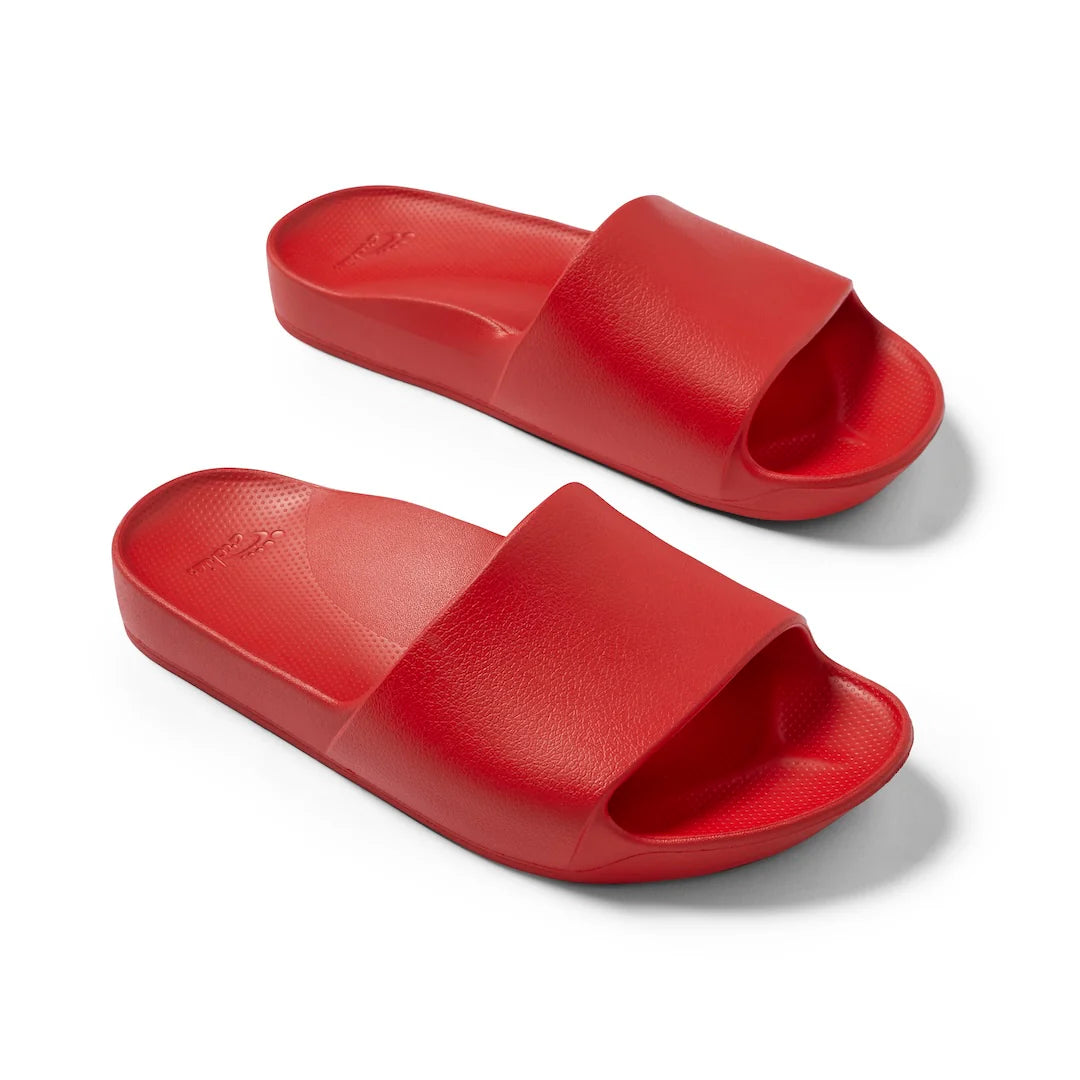 Archies Arch Support Slides - Chilli Red