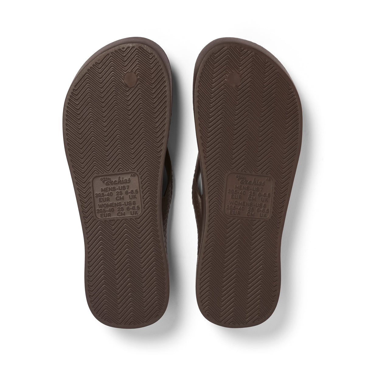Archies Arch Support Jandals - Brown