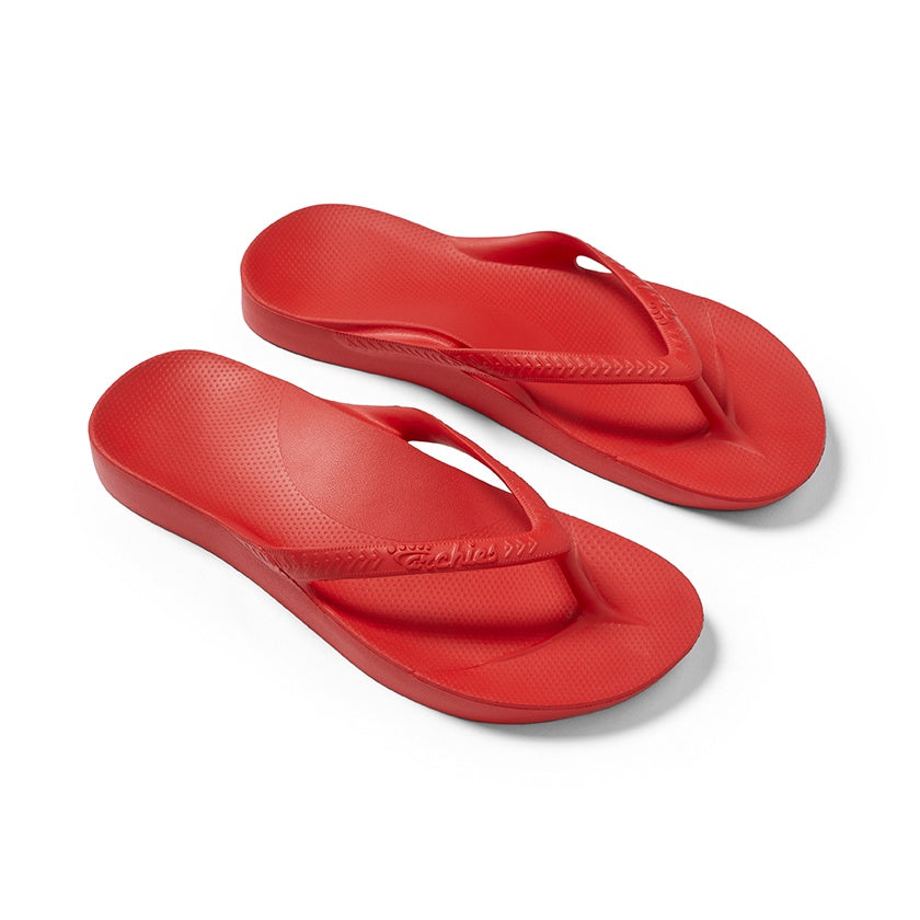Archies Arch Support Jandals - Chilli Red