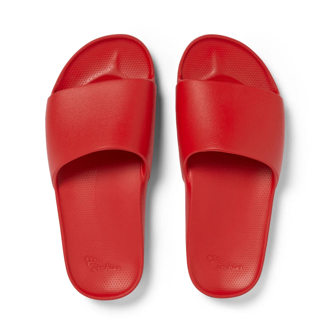 Archies Arch Support Slides - Chilli Red