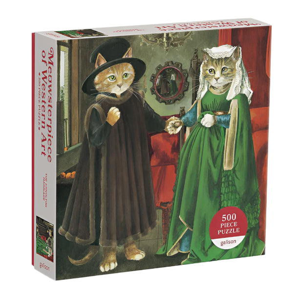 Galison The Marriage of Arnofilni - Meowsterpiece of Modern Art 