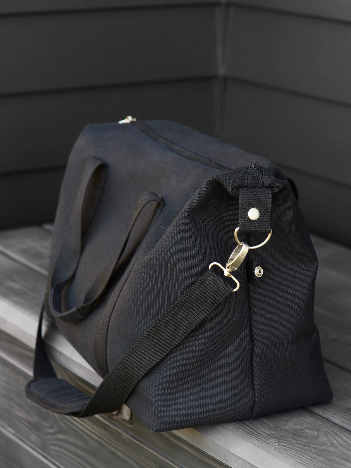 Citta Canvas Weekender Bag - Black