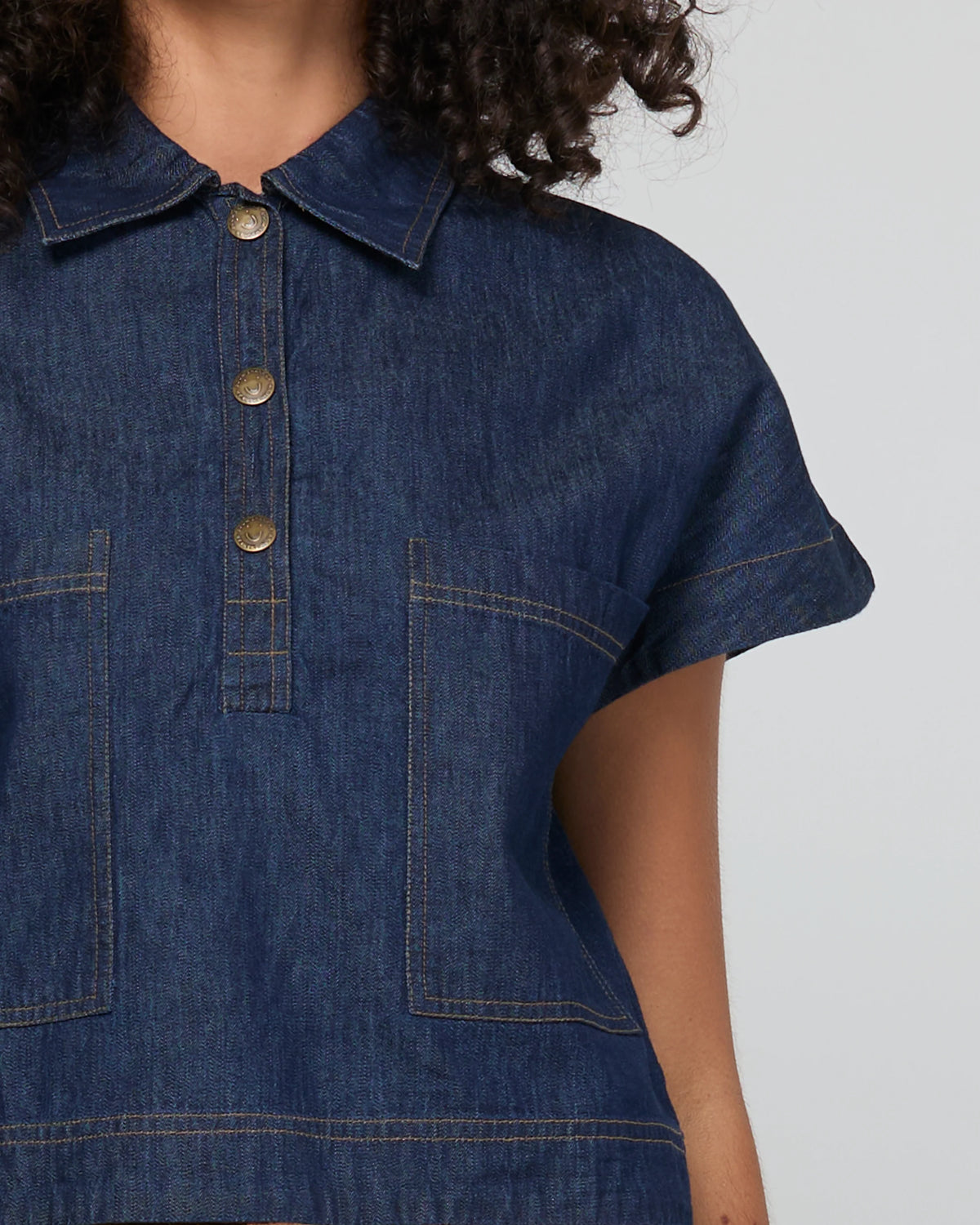 Boom Shankar Fumiko Top - Dark Denim
