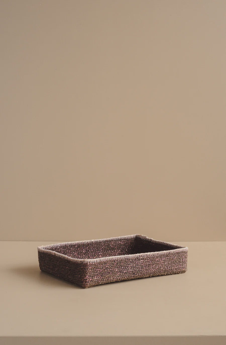 Bianca Lorenne Basso Basket Tray Medium - Cacao
