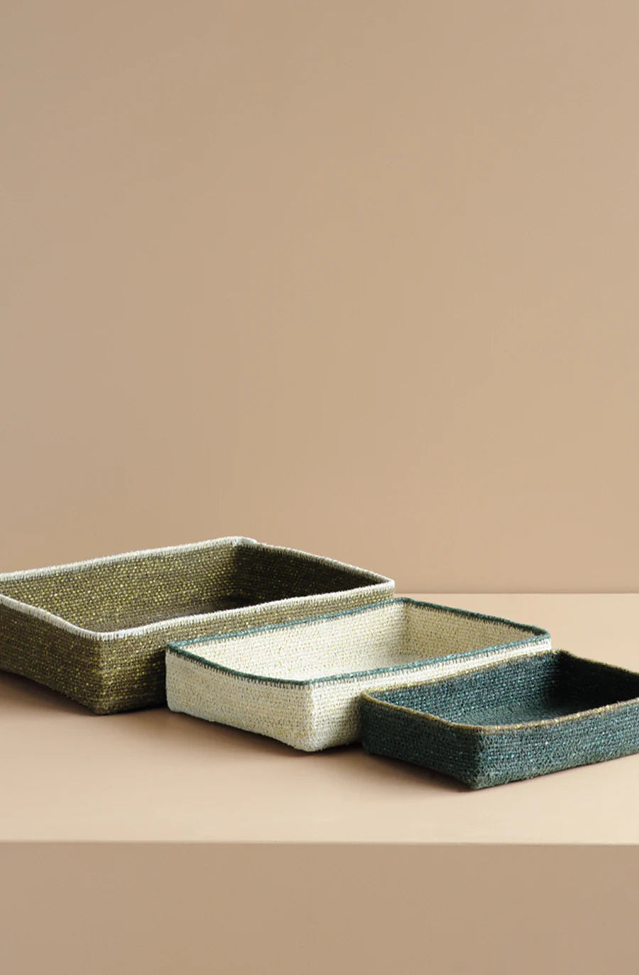 Bianca Lorenne Basso Basket Tray Small - Forest