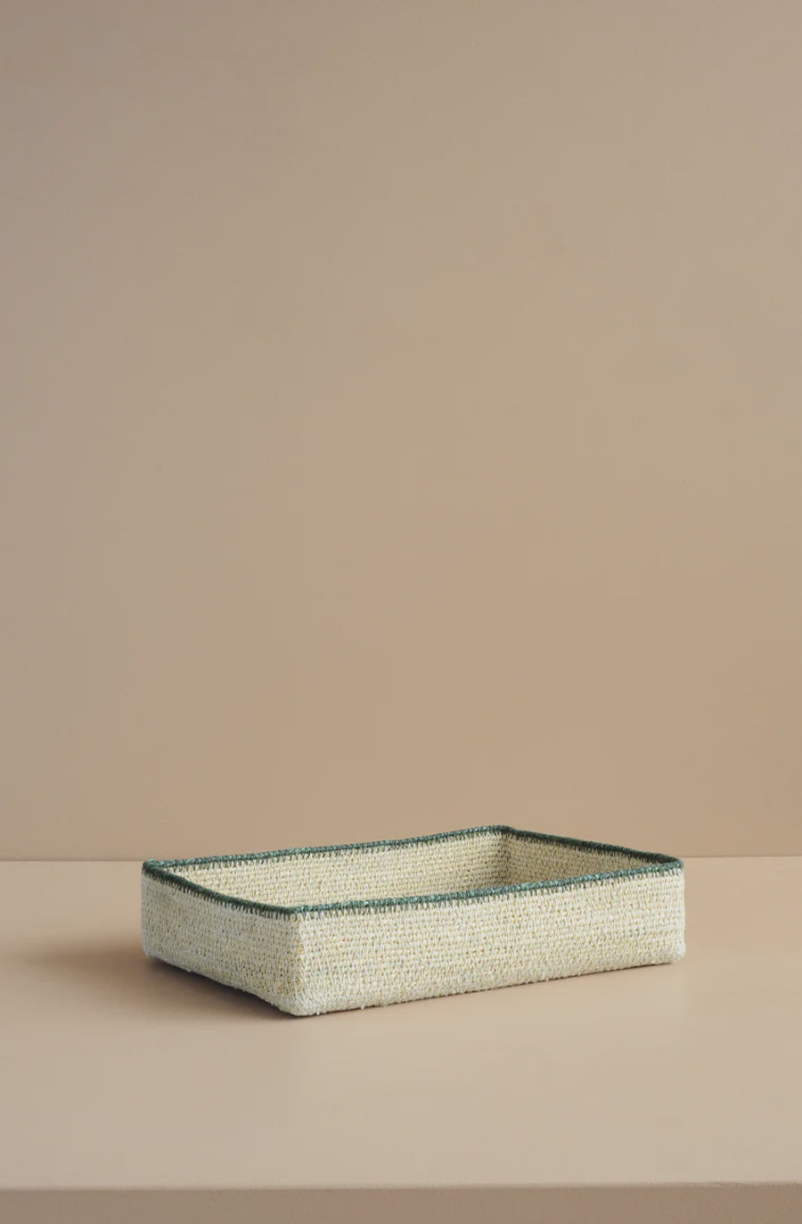 Bianca Lorenne Basso Basket Tray Medium - Natural/Forest