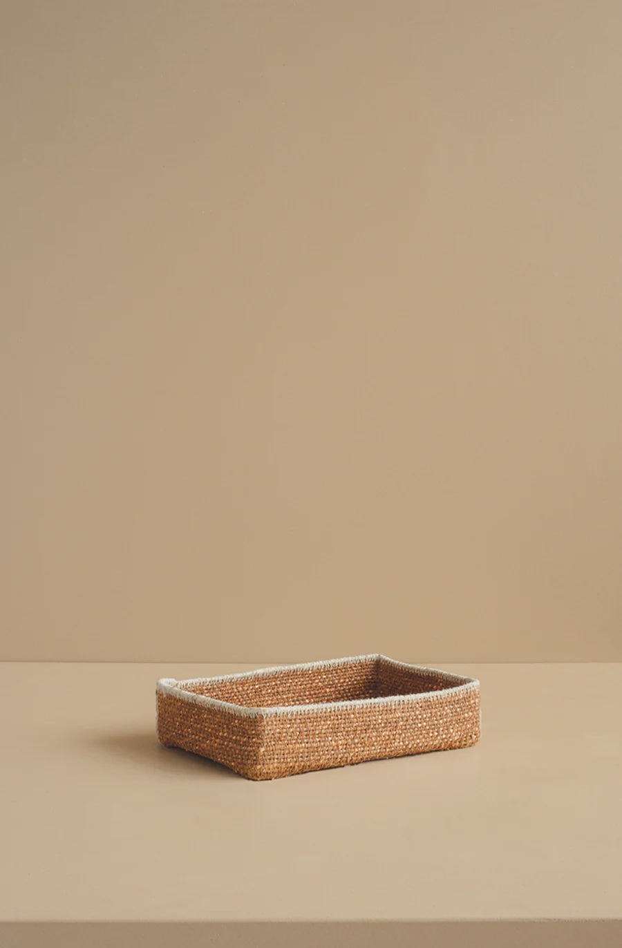 Bianca Lorenne Basso Basket Tray Small - Tan