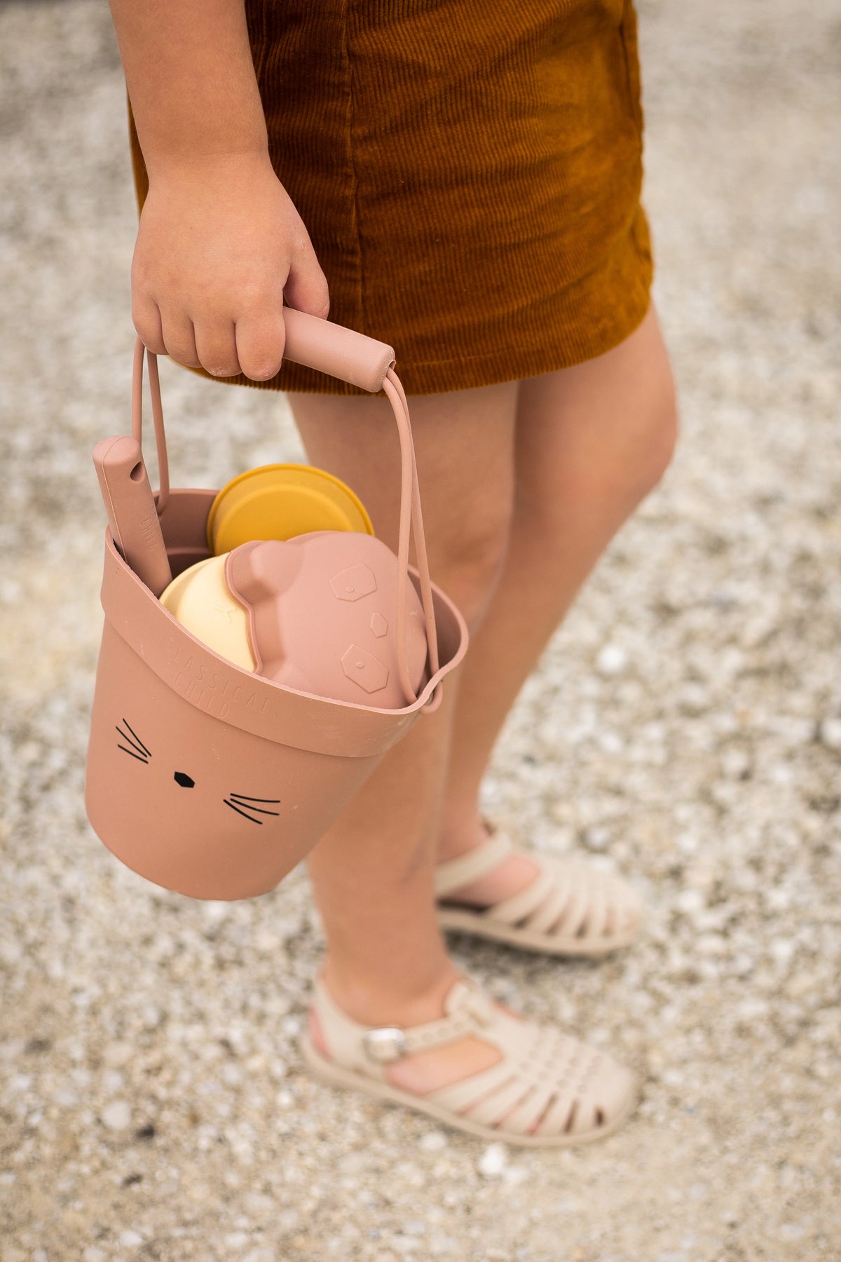 Classical Child Beach Bucket Set - Pink Cat