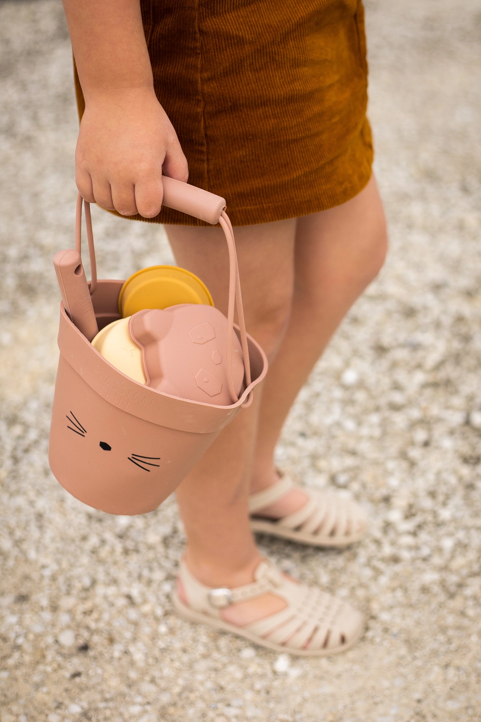 Classical Child Beach Bucket Set - Pink Cat