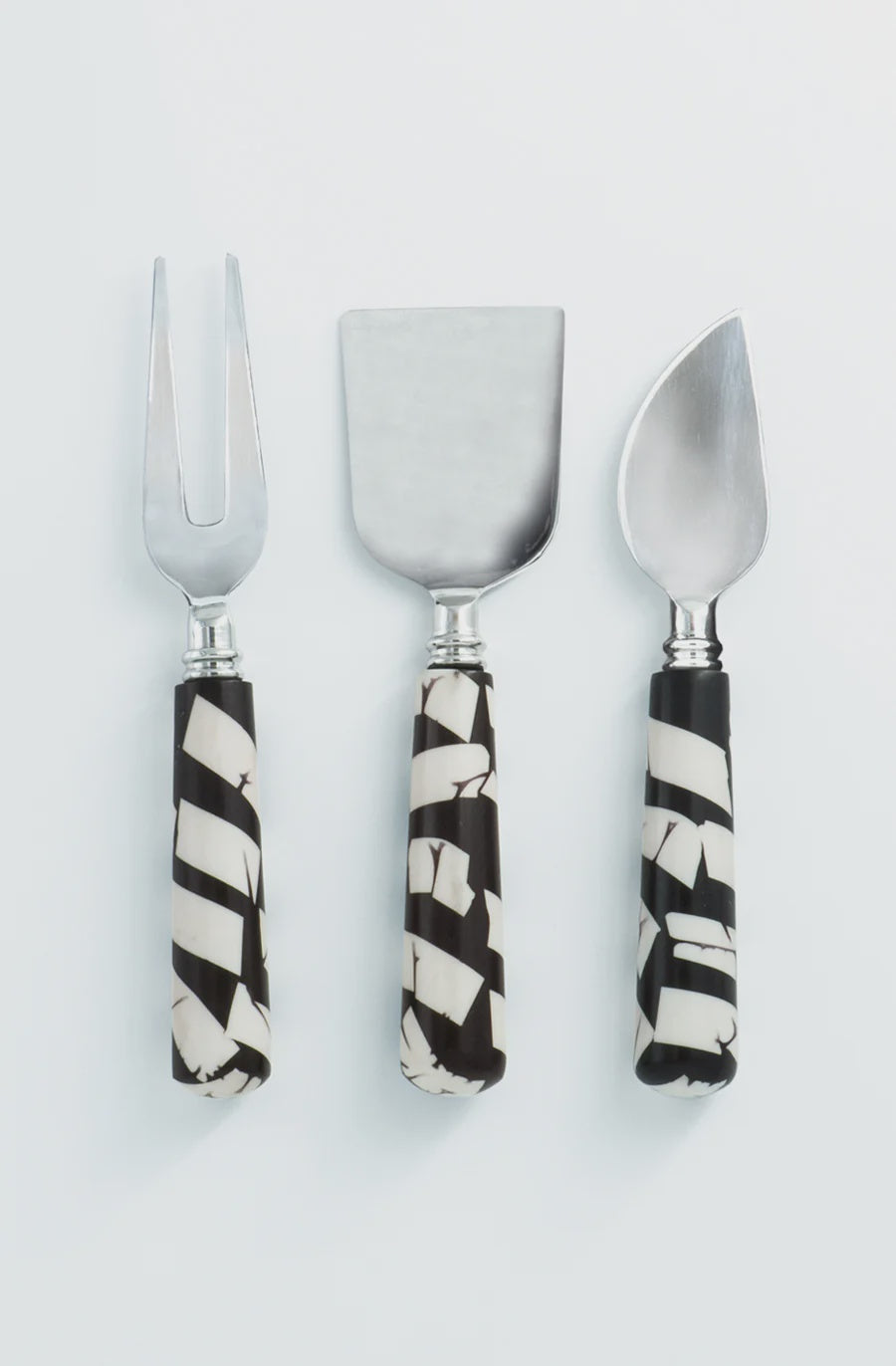 Bianca Lorenne Cheese Set - Black/White