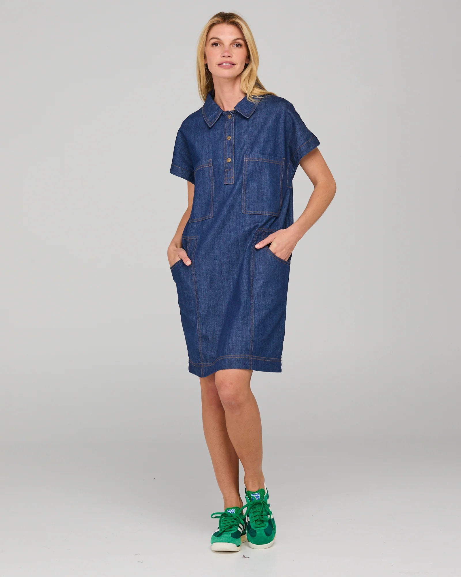 Boom Shankar Fumi Dress - Dark Denim