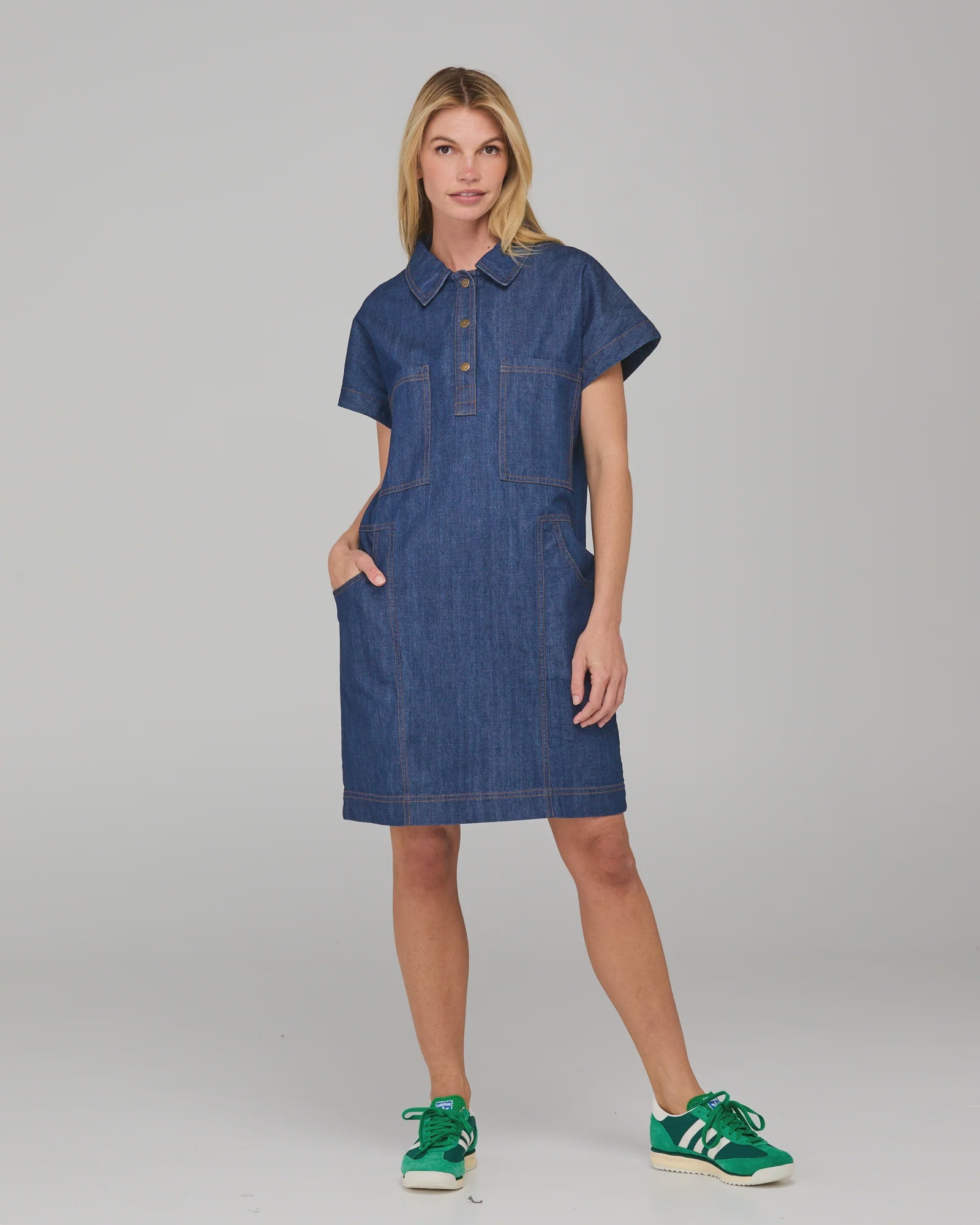 Boom Shankar Fumi Dress - Dark Denim