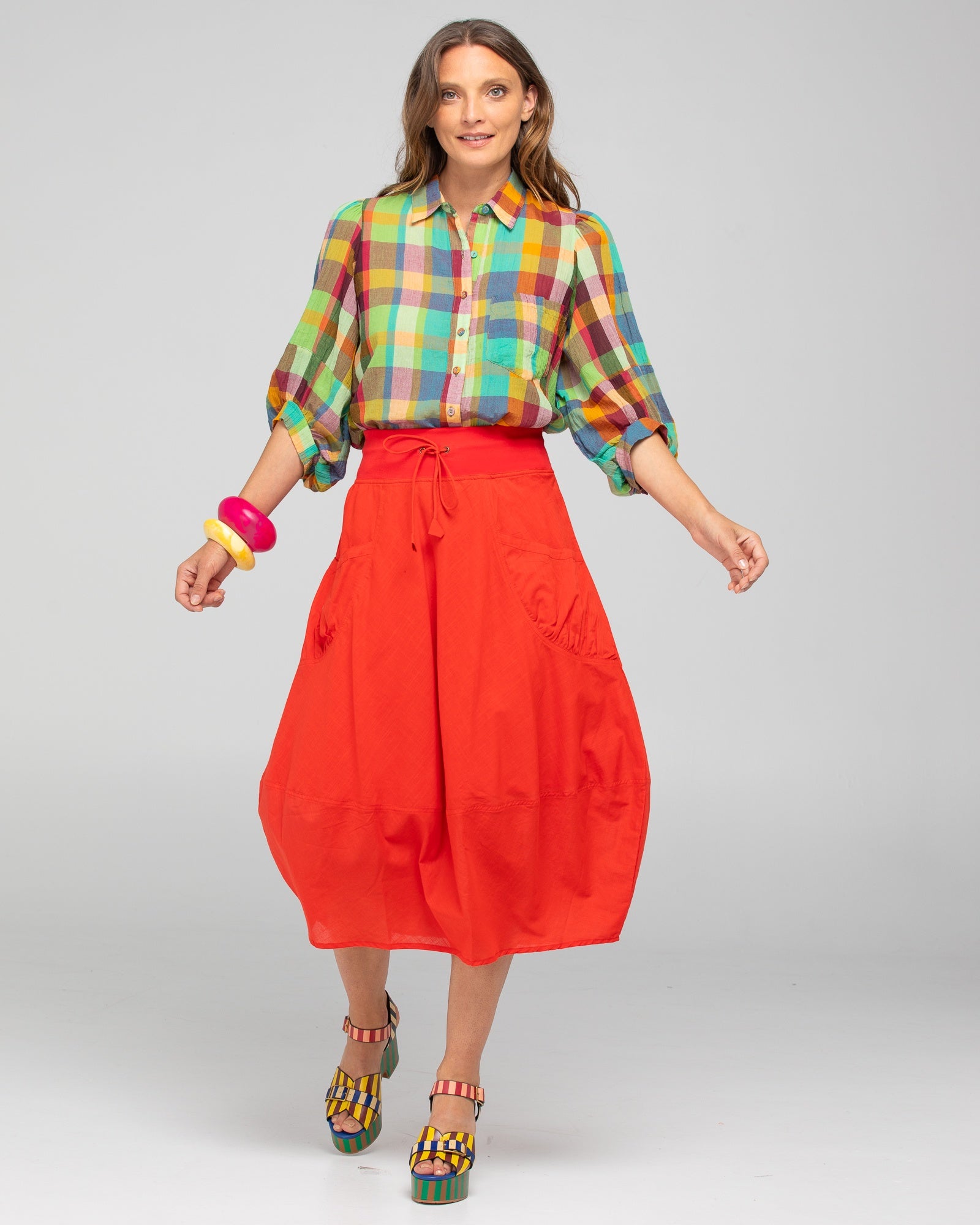 Boom Shankar Guru Skirt - Pomodorro