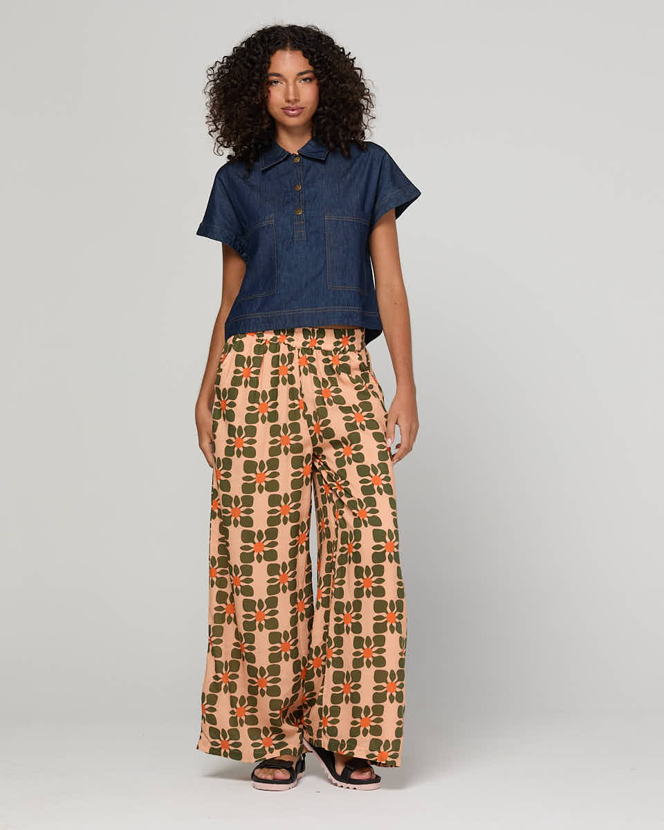 Boom Shankar Fumiko Top - Dark Denim