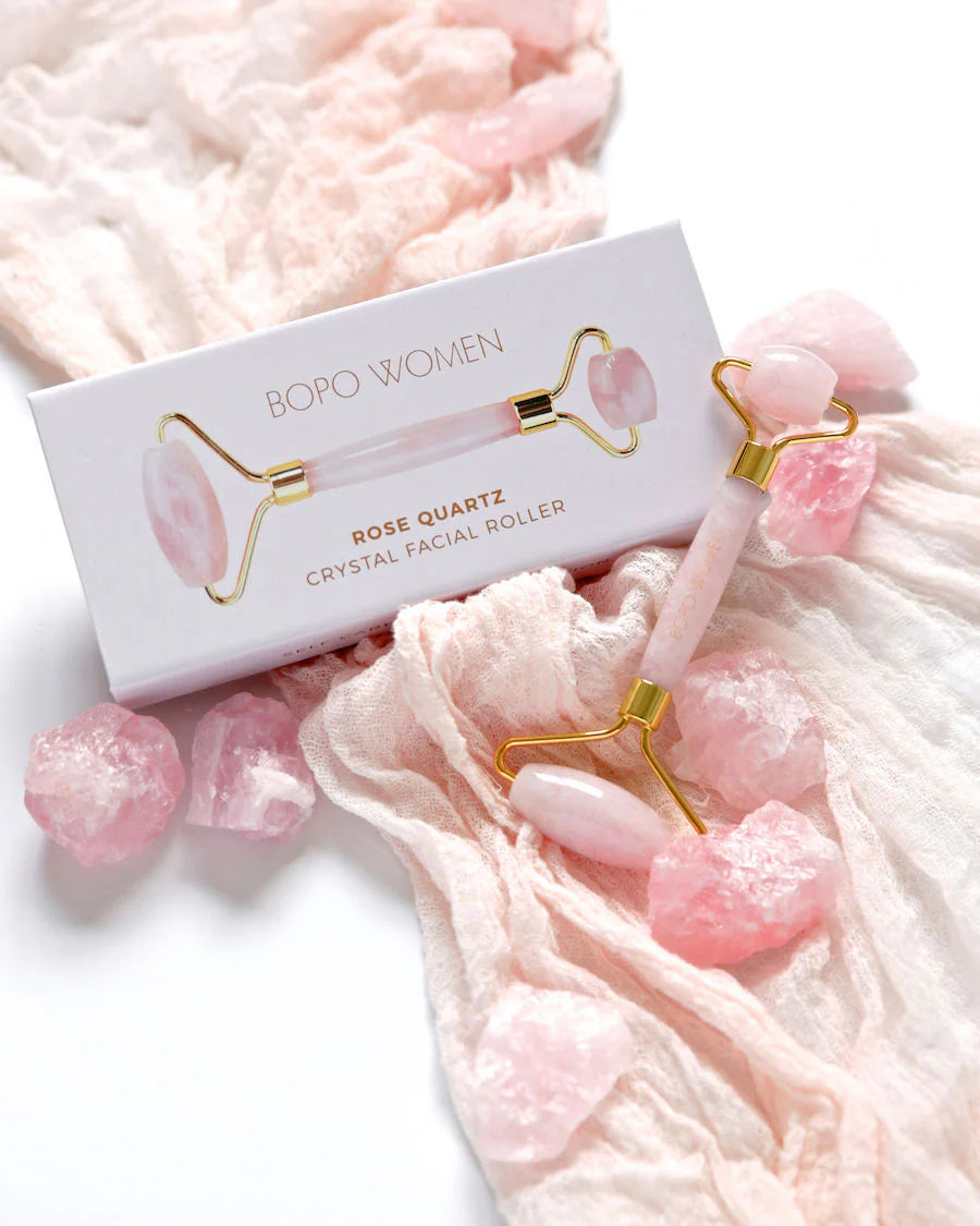 Bopo Women Facial Roller - Rose Quartz