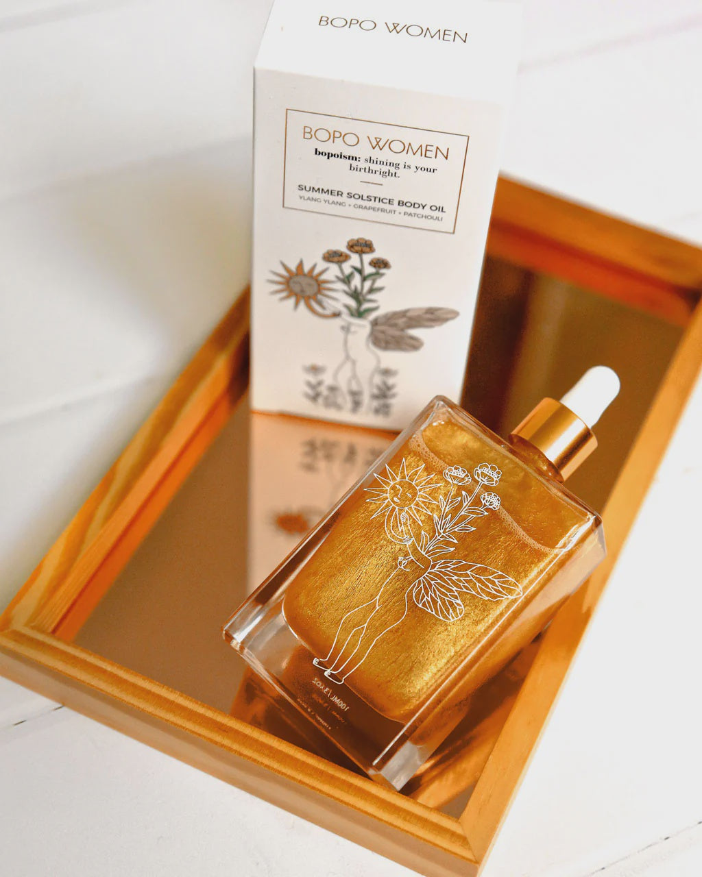 Bopo Women Body Oil 100ml - Summer Solstice Gold