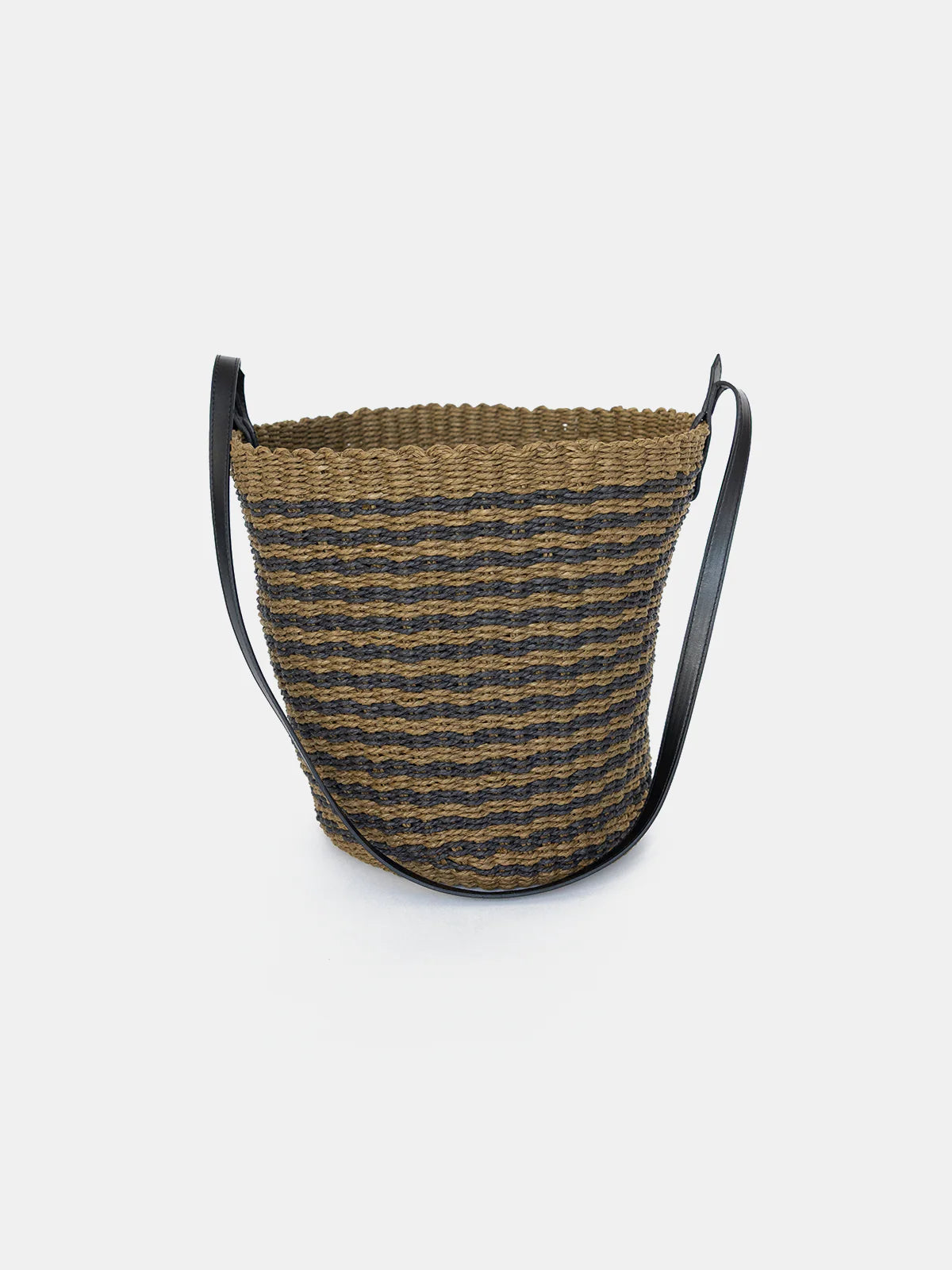 Sophie Bring It Bag - Black with Moss Stripe