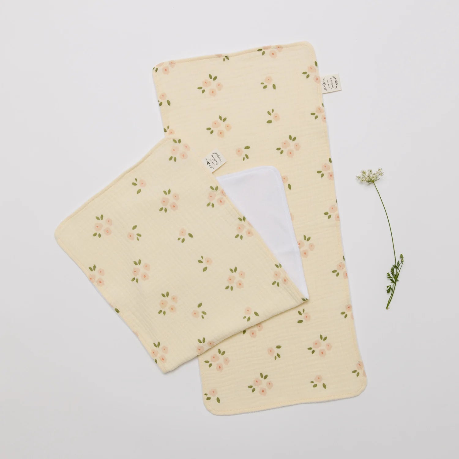 Over The Dandelions Burp Cloths - Daisy S2