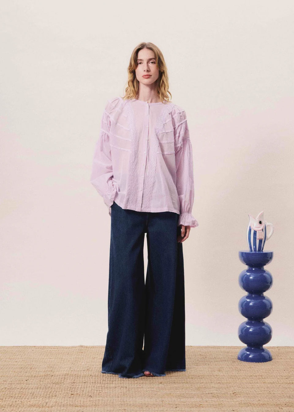 FRNCH Brielle Blouse - Lilac