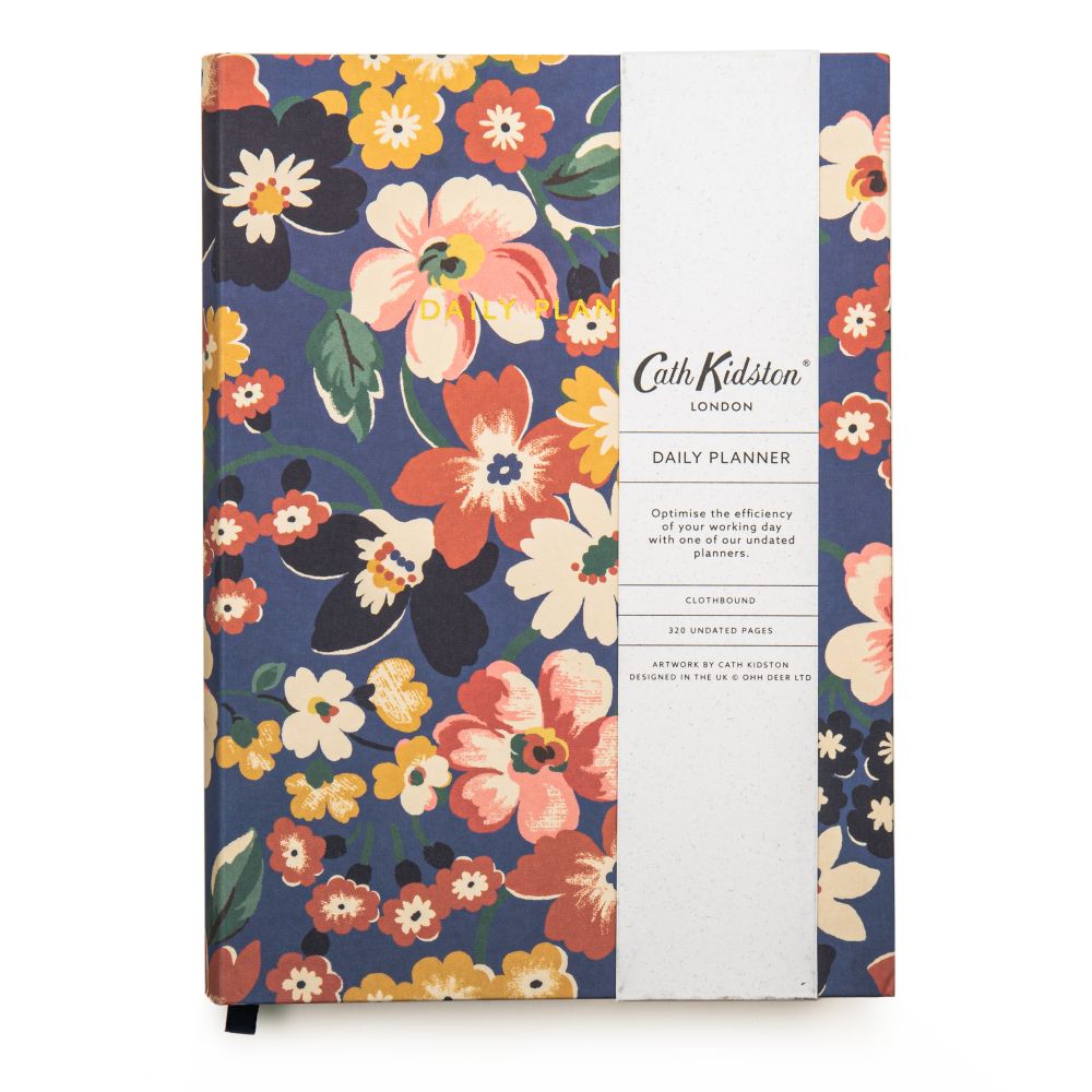 Cath Kidston A5 Linen Daily Planner - Blue Floral